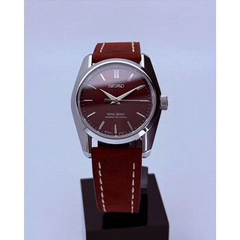 Custom Seiko Mod • Maroon Red King Seiko • 36mm